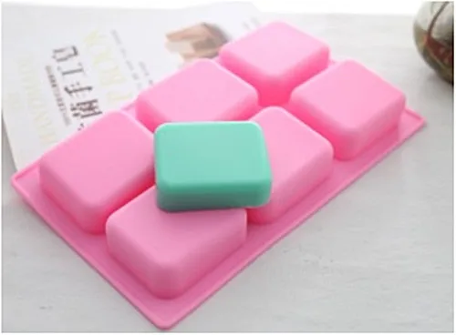 1pcs Six-Holes Squares Shaped (xj233) Silicone Handmade Soap/Cake Mold Crafts DIY Mould
1pcs Six-Holes Squares Shaped (xj233) Silicone Handmade Soap/Cake Mold Crafts DIY Mould
