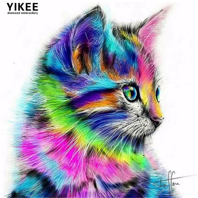 YIKEE Diamond Painting Cartoon Cat Kits Handmade Needlework DIY Diamond Embroidery Mosaic Rhinestone Picture k55
YIKEE Diamond Painting Cartoon Cat Kits Handmade Needlework DIY Diamond Embroidery Mosaic Rhinestone Picture k55