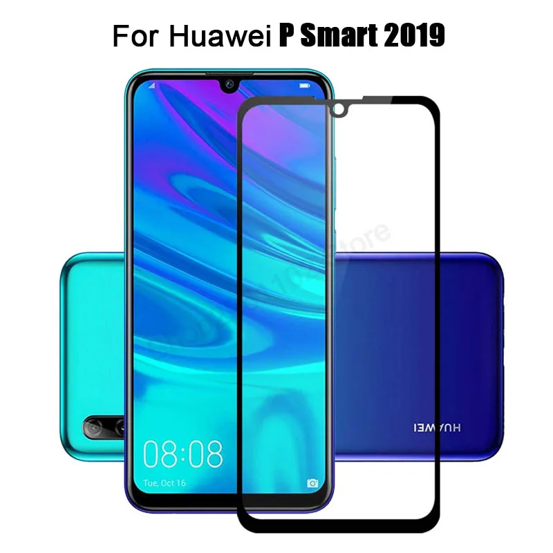 Защитное стекло для Huawei P smart plus 2019 закаленное полная защита экрана 9h пленка |