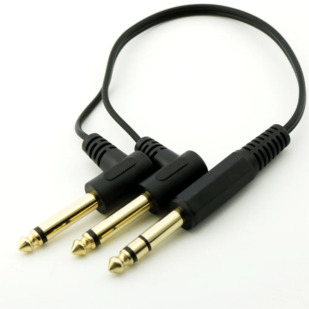 10pcs 6.35mm Male Stereo to 2x6.35mm 1/4" Male Mono Right Angle Y Splitter Audio Cable 30cm
10pcs 6.35mm Male Stereo to 2x6.35mm 1/4" Male Mono Right Angle Y Splitter Audio Cable 30cm