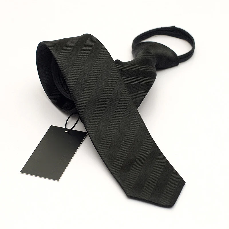 

Набор черных галстуков 5 см, галстуки-бабочки, легко тянущиеся, узкий галстук, деловые, для совещаний интервью, свадьбы, на молнии, 2019