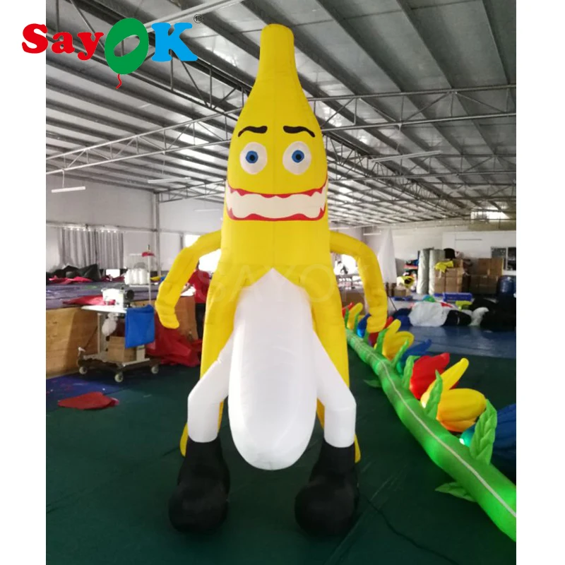 3m/9.84ft High Inflatable Banana Mascot Inflatable Model Inflatable Banana Replica Model for Event Stage Party Park (1 unit)
3m/9.84ft High Inflatable Banana Mascot Inflatable Model Inflatable Banana Replica Model for Event Stage Party Park (1 unit)