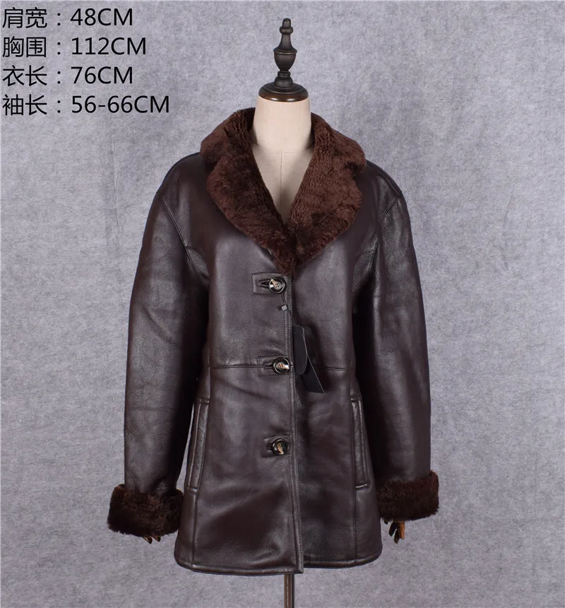 Clearance Europe High quality women genuine sheepskin leather shearling overcoat cashmere wool lined double-face jackets brown
Clearance Europe High quality women genuine sheepskin leather shearling overcoat cashmere wool lined double-face jackets brown
