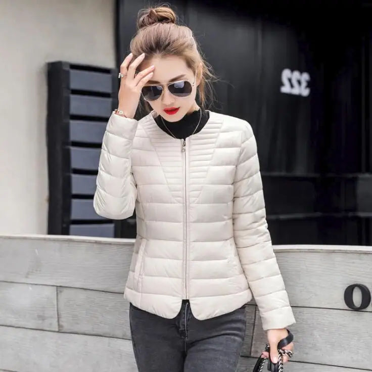 Solid color Slim collarless cotton coat women's thin versatile 0 collar windproof long-sleeved jacket short outerwear office
Solid color Slim collarless cotton coat women's thin versatile 0 collar windproof long-sleeved jacket short outerwear office