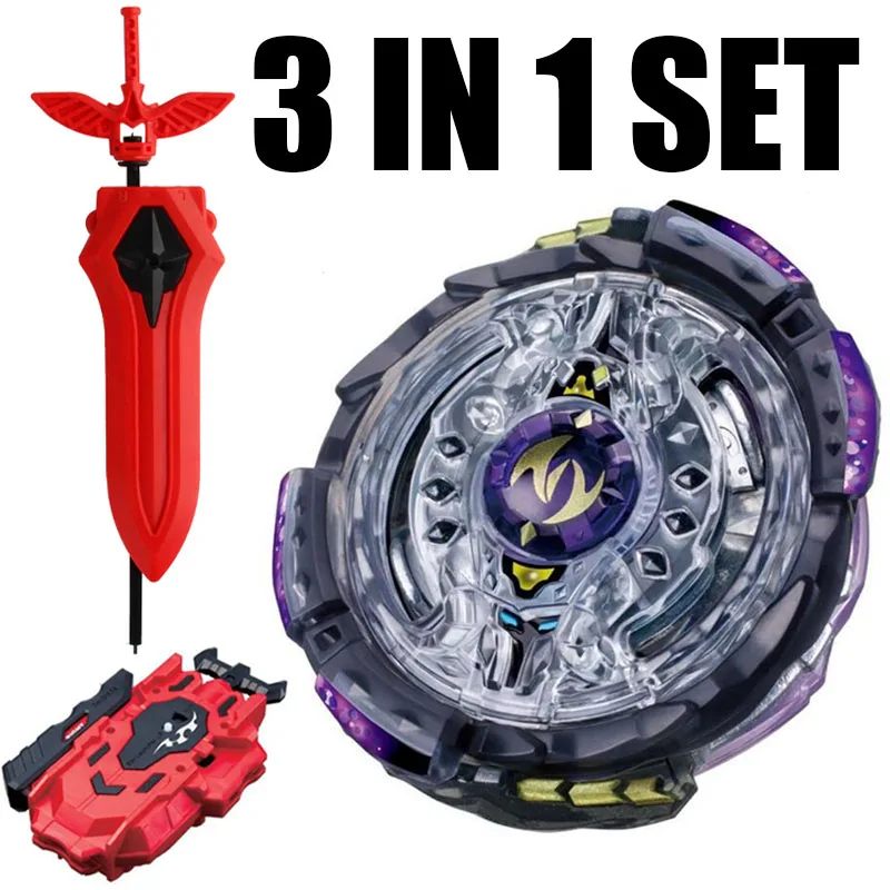 Bayblade BLACK Victory Strike God Valkyrie / Valtryek Infinite B-96 STARTER W/ NEW Sword LR Launcher
Bayblade BLACK Victory Strike God Valkyrie / Valtryek Infinite B-96 STARTER W/ NEW Sword LR Launcher