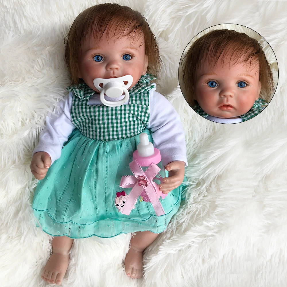 35 cm small girl dolls silicone Reborn Baby Dolls Realistic rooted hair Doll big eyes Baby Fashion Girl Toy bebe Reborn gift
35 cm small girl dolls silicone Reborn Baby Dolls Realistic rooted hair Doll big eyes Baby Fashion Girl Toy bebe Reborn gift