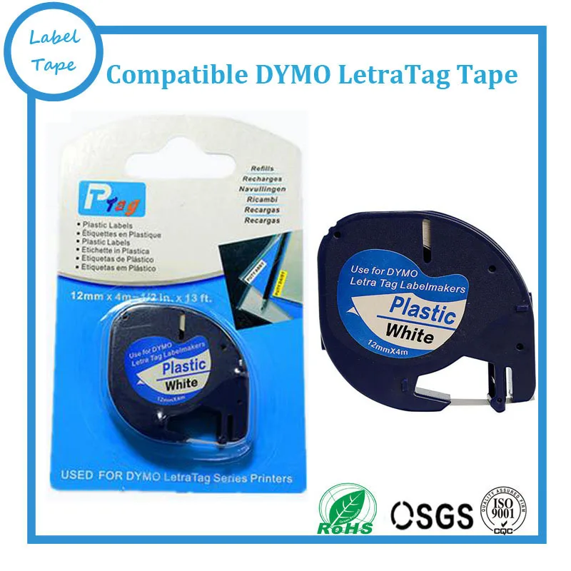 DYMO 91201 dymo LetraTAG 91201 white plastic label DYMO LT91201 label 12MM*4M BLACK ON WHITE LABEL TAPE
DYMO 91201 dymo LetraTAG 91201 white plastic label DYMO LT91201 label 12MM*4M BLACK ON WHITE LABEL TAPE