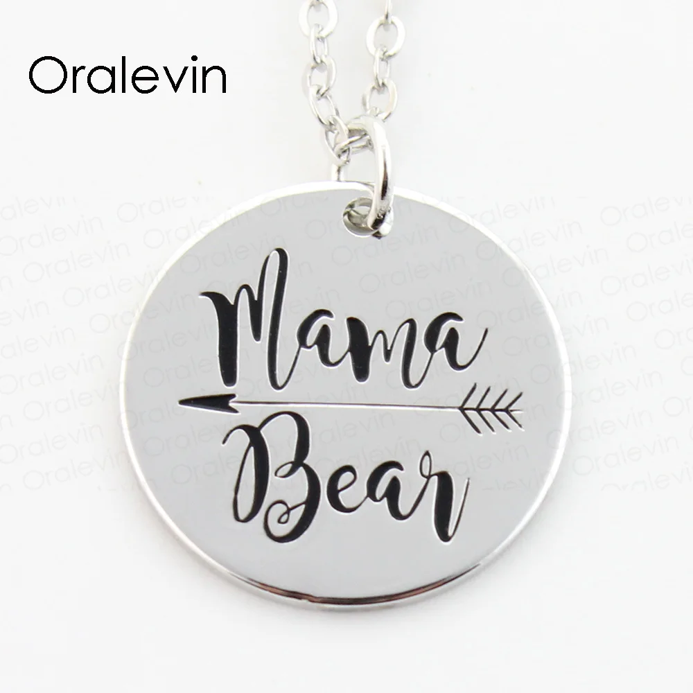 Wholesale MAMA BEAR Engraved Pendant Charms Necklace Lover Gift Jewelry 10Pcs/Lot,#LN166
Wholesale MAMA BEAR Engraved Pendant Charms Necklace Lover Gift Jewelry 10Pcs/Lot,#LN166