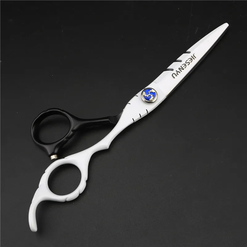 Japan 440C6.0 inch black and white high-end scissors flat cut + thinning cut hairdressing supplies convenient scissors
Japan 440C6.0 inch black and white high-end scissors flat cut + thinning cut hairdressing supplies convenient scissors
