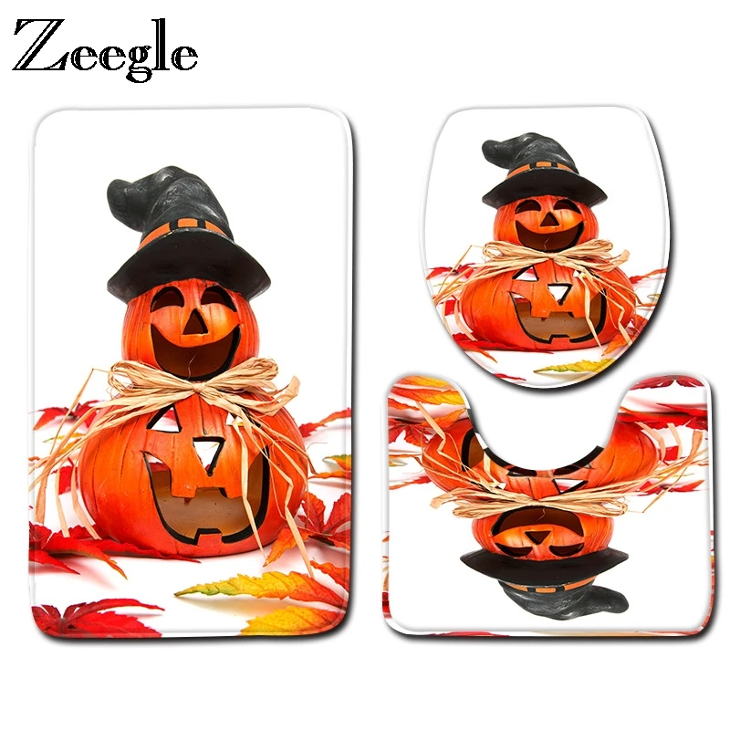 Zeegle Bath Mats Bathroom Halloween Decor Bath Rugs 3pcs Bathroom Carpet Set Non-slip Mat For Toilet Shower Room Mats Foot Pad
Zeegle Bath Mats Bathroom Halloween Decor Bath Rugs 3pcs Bathroom Carpet Set Non-slip Mat For Toilet Shower Room Mats Foot Pad
