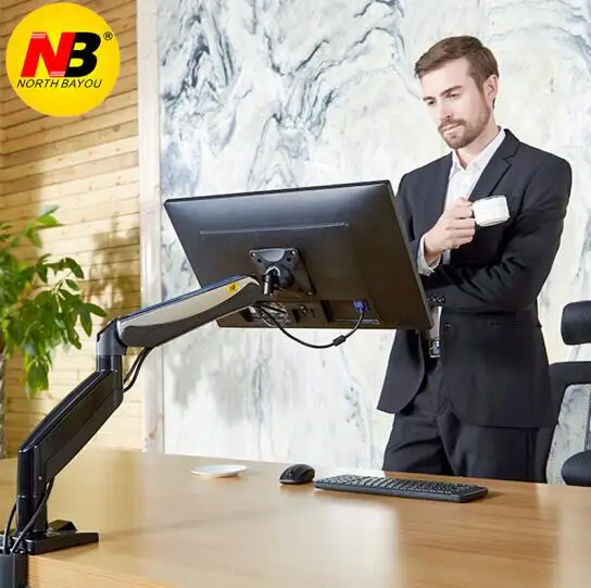 Настольная механическая пружина NB F85A держатель для монитора 22 32 дюйма кронштейн