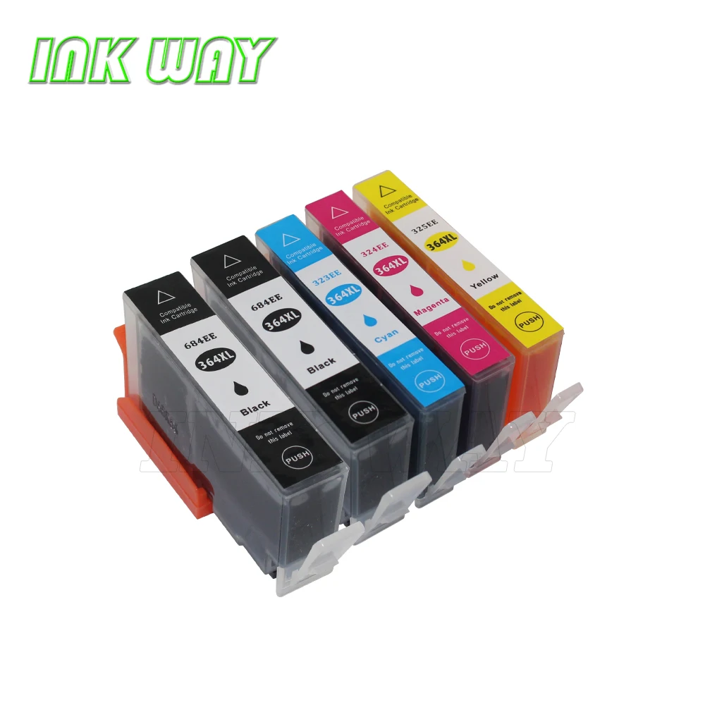 INK WAY 5 PCS 364 364XL INK CARTRIDGES for HP Photosmart 5510 5520 5515 5524 6510 6520 7510 7520 e-All-in-One Printer
INK WAY 5 PCS 364 364XL INK CARTRIDGES for HP Photosmart 5510 5520 5515 5524 6510 6520 7510 7520 e-All-in-One Printer