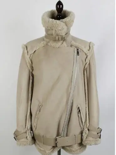 2019 Korea beige color thick warm suede lamb fur coat ladies motorcycle jacket coat
2019 Korea beige color thick warm suede lamb fur coat ladies motorcycle jacket coat