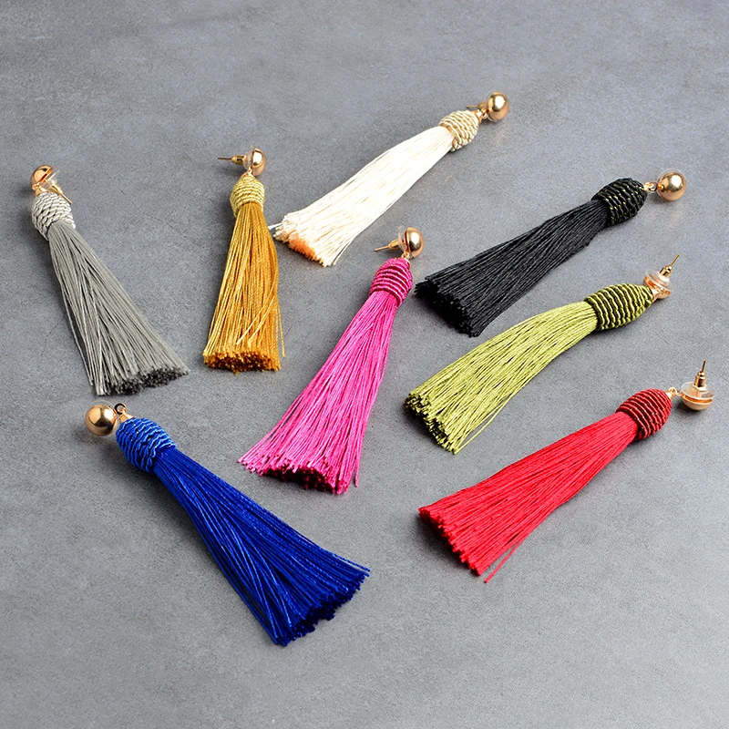 2019 New 8 Color Bohemia Style Tassel Earrings Metal Yarn Line Material Boho Ear Rings For Women Jewelry Wedding Party Gift
2019 New 8 Color Bohemia Style Tassel Earrings Metal Yarn Line Material Boho Ear Rings For Women Jewelry Wedding Party Gift