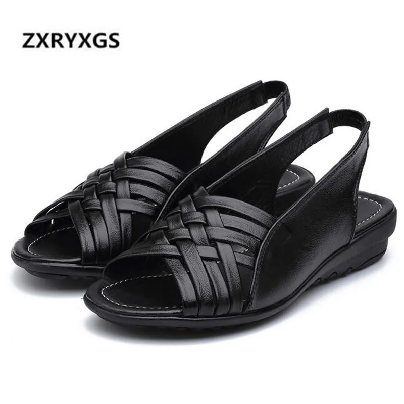 Hot 2022 Summer New Retro Hollow Cowhide Leather Shoes Woman Comfort Soft Women Sandals Women Non-slip Fashion Women Flat Shoes
Hot 2022 Summer New Retro Hollow Cowhide Leather Shoes Woman Comfort Soft Women Sandals Women Non-slip Fashion Women Flat Shoes