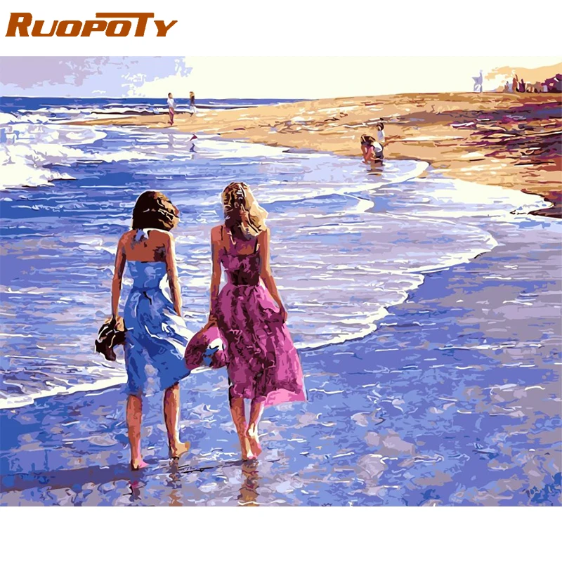 RUOPOTY Frame Beach DIY Painting By Numbers Seascape Acrylic Paint On Canvas Handpainted Unique Gift For Home Decoration 40x50cm
RUOPOTY Frame Beach DIY Painting By Numbers Seascape Acrylic Paint On Canvas Handpainted Unique Gift For Home Decoration 40x50cm