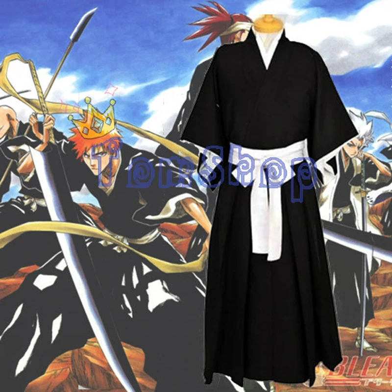 Японское аниме отбеливатель Kurosaki Ichigo Косплей Shinigami кимоно с мотивом смерти Soul Reaper Хэллоуин костюмы Бесплатная доставка
Японское аниме отбеливатель Kurosaki Ichigo Косплей Shinigami кимоно с мотивом смерти Soul Reaper Хэллоуин костюмы Бесплатная доставка