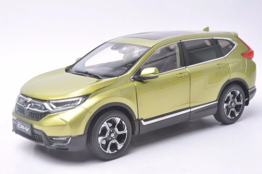 1:18 литая модель для Honda CR V 2017 зеленый внедорожник сплав игрушечный автомобиль