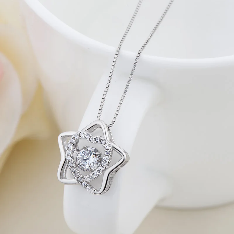 Wholesale Jewelry Sterling Silver Necklace Pendant Zircon 5 Star Pendant for Women 925 Silver Clavicle Box Chain 45cm with Box
Wholesale Jewelry Sterling Silver Necklace Pendant Zircon 5 Star Pendant for Women 925 Silver Clavicle Box Chain 45cm with Box