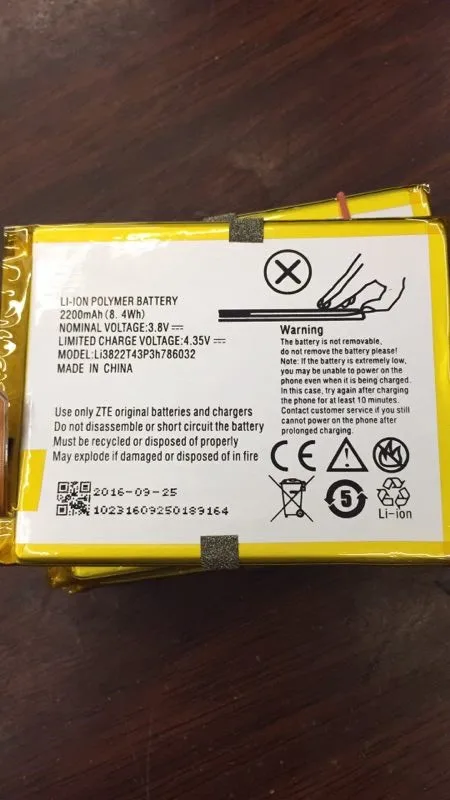 jinsuli 5pcs 3.8V 2200mAh Li3822T43P3h786032 Orbic Orbic-RC-501L / ZTE Blade V6 ZTE Blade D6 / ZTE Blade X7 Battery
jinsuli 5pcs 3.8V 2200mAh Li3822T43P3h786032 Orbic Orbic-RC-501L / ZTE Blade V6 ZTE Blade D6 / ZTE Blade X7 Battery