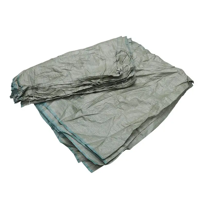 10Pcs 90x130cm Woven Bag Gunny Sack Sand Bags Plastic Snakeskin for Packaging | Инструменты