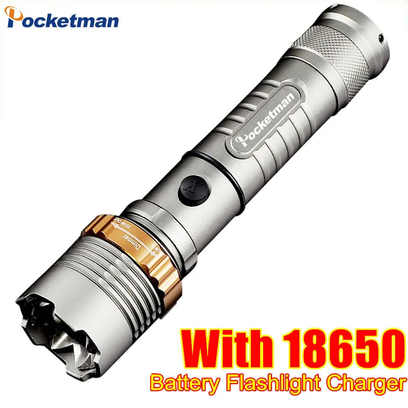 zk50 LED Flashlight 4000 LM XML T6 Torch Zoomable Waterproof lanterna Led flash light with AC Charger + 18650 Battery
zk50 LED Flashlight 4000 LM XML T6 Torch Zoomable Waterproof lanterna Led flash light with AC Charger + 18650 Battery