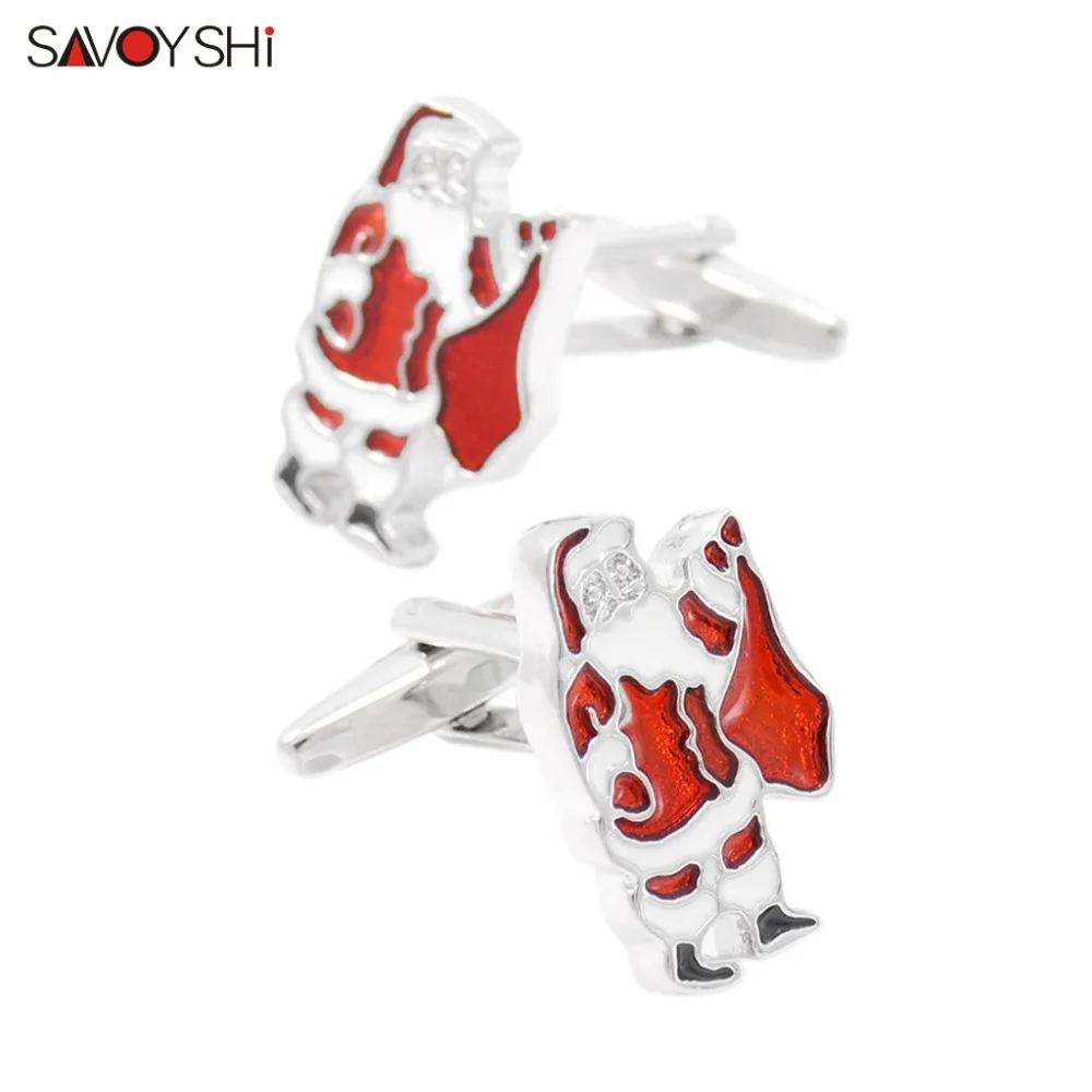 SAVOYSHI Santa Claus Cufflinks for Mens Cuff buttons High Quality Enamel Cuff links Christmas Gift Brand Men Jewelry
SAVOYSHI Santa Claus Cufflinks for Mens Cuff buttons High Quality Enamel Cuff links Christmas Gift Brand Men Jewelry