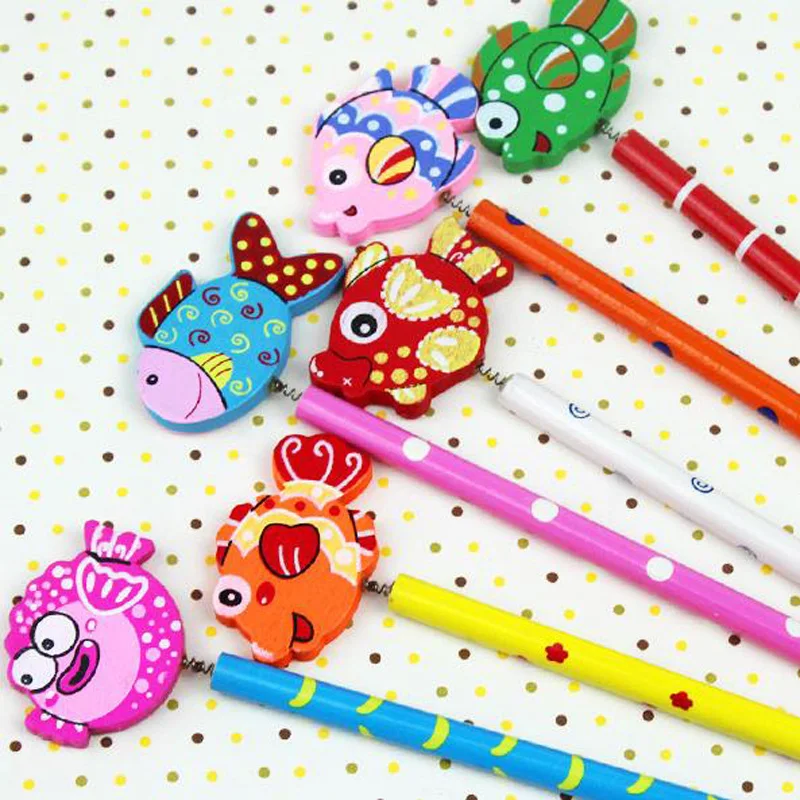 20pcs/lot 18cm Cute Fish Style Pencil with Eraser For Writing Sketching Pencils Cute Korean Pencils For School and Office
20pcs/lot 18cm Cute Fish Style Pencil with Eraser For Writing Sketching Pencils Cute Korean Pencils For School and Office