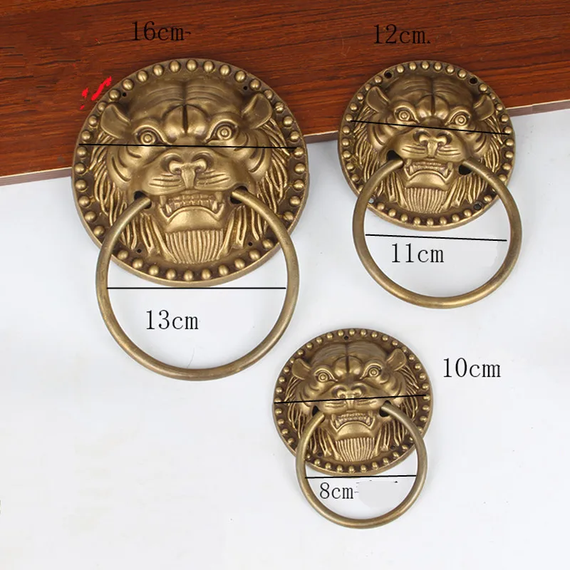 Xipeiyi 10 12 16cm Retro Chinese Style Brass Vintage Lion Head Door Handle Pulls Cabinet Cupboard Furniture Handle Knobs Bronze
Xipeiyi 10 12 16cm Retro Chinese Style Brass Vintage Lion Head Door Handle Pulls Cabinet Cupboard Furniture Handle Knobs Bronze