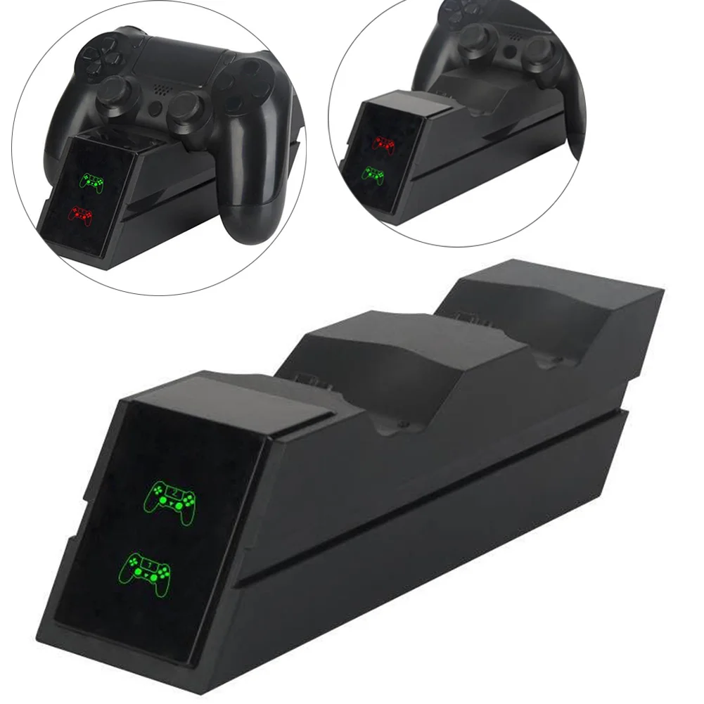 For PS4 Controller Plastic With USB Cable Fast Charging Charger Double Charge Cool Look Dock Convenient Game Handle | Электроника