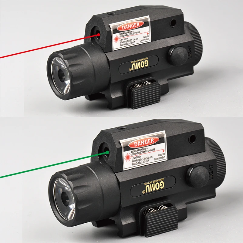 Red/Green Laser Sight w/LED Strong Tactical Flashlight Push Button and Pressure Tail Outdoor Military Hunting Shooting Airsoft
Red/Green Laser Sight w/LED Strong Tactical Flashlight Push Button and Pressure Tail Outdoor Military Hunting Shooting Airsoft