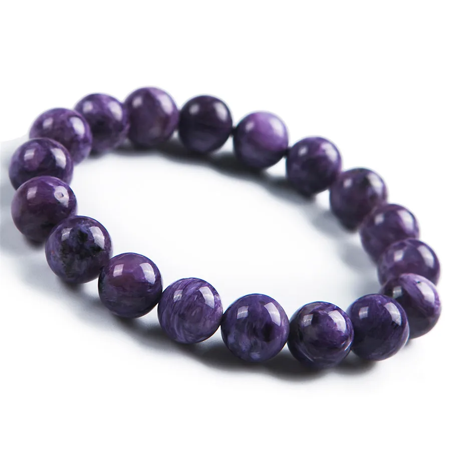 Genuine Purple Natural Charoite Crystal Stone Women Jewelry Stretch Fashion Bracelet 11mm
Genuine Purple Natural Charoite Crystal Stone Women Jewelry Stretch Fashion Bracelet 11mm