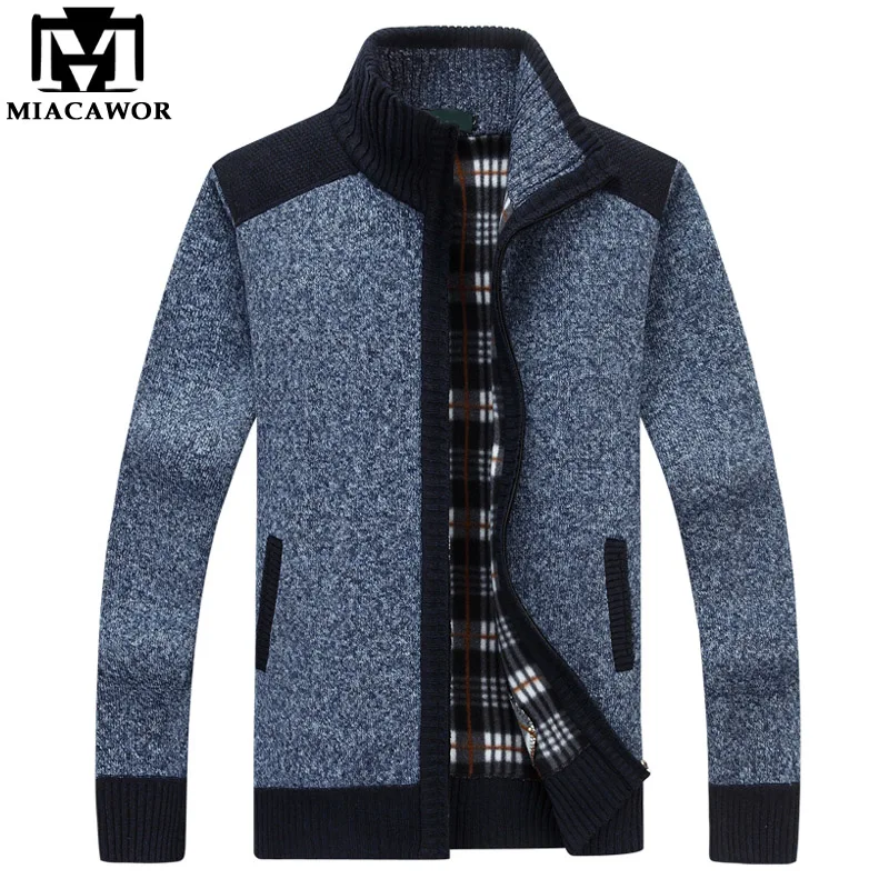 MIACAWOR New Autumn Winter Fleece Sweaters Men Casual Cardigan Male Warm Sweater Coats Zipper Pull Homme Men Clothes Y080
MIACAWOR New Autumn Winter Fleece Sweaters Men Casual Cardigan Male Warm Sweater Coats Zipper Pull Homme Men Clothes Y080