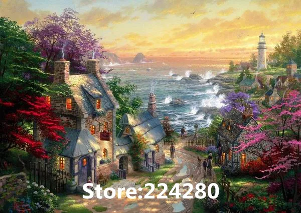 Needlework.for embroidery,DIY 14CT Unprinted Art Cross stitch kits Town romantic seaside scenic Cross-Stitching decor crafts
Needlework.for embroidery,DIY 14CT Unprinted Art Cross stitch kits Town romantic seaside scenic Cross-Stitching decor crafts