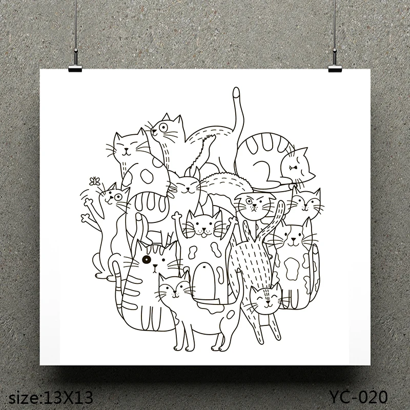 AZSG a group of kittens/Cute kitten Clear Stamps For Scrapbooking DIY Clip Art /Card Making Decoration Stamps Crafts
AZSG a group of kittens/Cute kitten Clear Stamps For Scrapbooking DIY Clip Art /Card Making Decoration Stamps Crafts