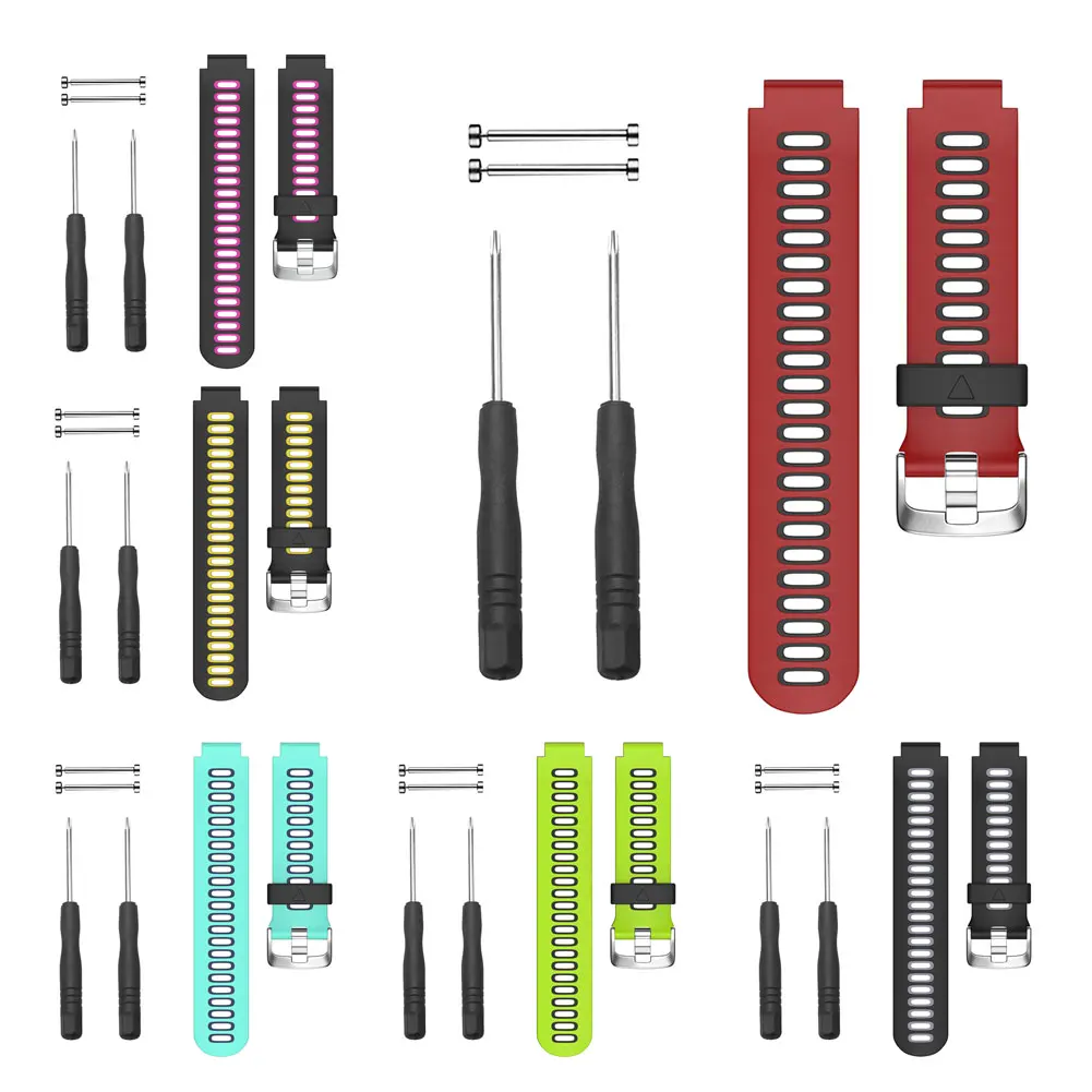 Силиконовый ремешок для часов Garmin Forerunner 735XT/220/230/235/620/630 DOY 2019 | Электроника