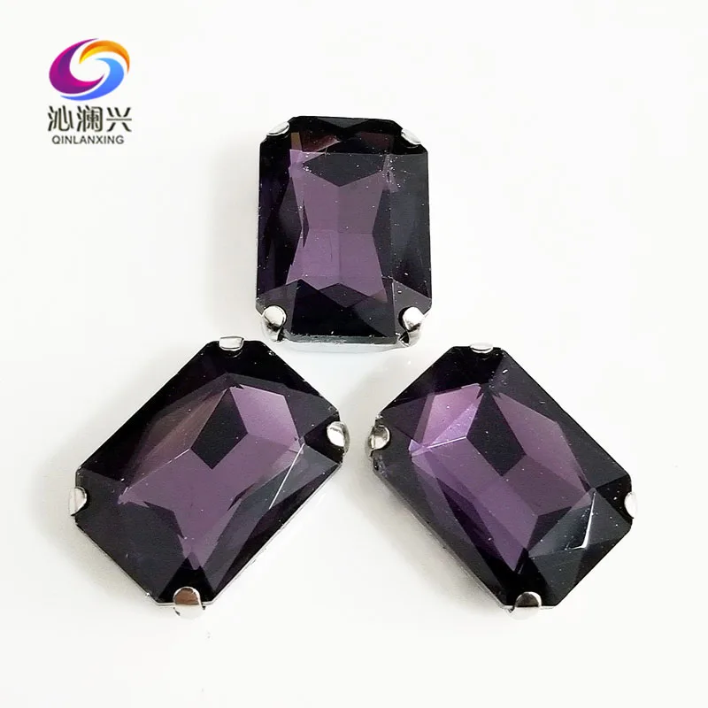 Deep Purple Rectangle Octagonal Shape High Quality Glass Crystal Sew on Claw Loose Rhinestones,Diy Clothing Accessories SWC16
Deep Purple Rectangle Octagonal Shape High Quality Glass Crystal Sew on Claw Loose Rhinestones,Diy Clothing Accessories SWC16