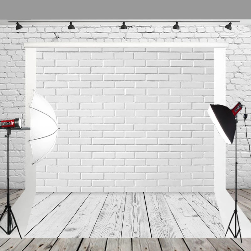 HUAYI фотография фон белая кирпичная стена и дерево для фотографов фотографировать