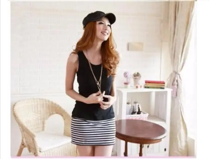 1 piece patchwork Strip Tank O-Neck Sleeveless Vestido Lady Maxi Jumper mini Dress
1 piece patchwork Strip Tank O-Neck Sleeveless Vestido Lady Maxi Jumper mini Dress