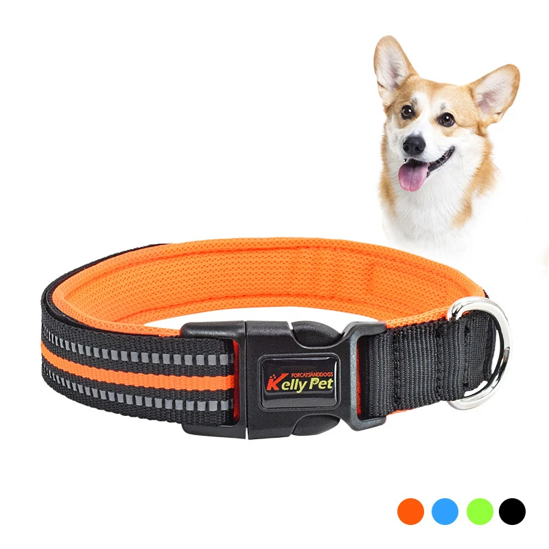 New Dog Collar Nylon Reflective Dog Pet Collars Customized Pet Collar Necklace with Anti-lost Tag for Small Medium Dogs Leash
New Dog Collar Nylon Reflective Dog Pet Collars Customized Pet Collar Necklace with Anti-lost Tag for Small Medium Dogs Leash