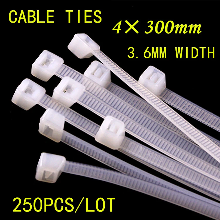National Standard 4*300mm Nylon Tie Plastic Fixed Buckle Lock Type Label Sign 3.6mm width Black/White 250pcs/lot
National Standard 4*300mm Nylon Tie Plastic Fixed Buckle Lock Type Label Sign 3.6mm width Black/White 250pcs/lot