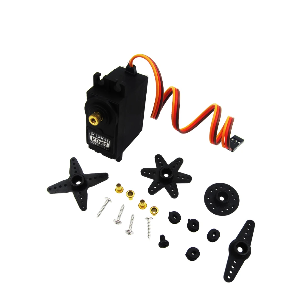 HAILANGNIAO 5pcs/lot NEW MG995 Metal Gear High Torque Servo for HPI XL Helicopter /Car /Boat Hot Selling is 180 degrees.
HAILANGNIAO 5pcs/lot NEW MG995 Metal Gear High Torque Servo for HPI XL Helicopter /Car /Boat Hot Selling is 180 degrees.