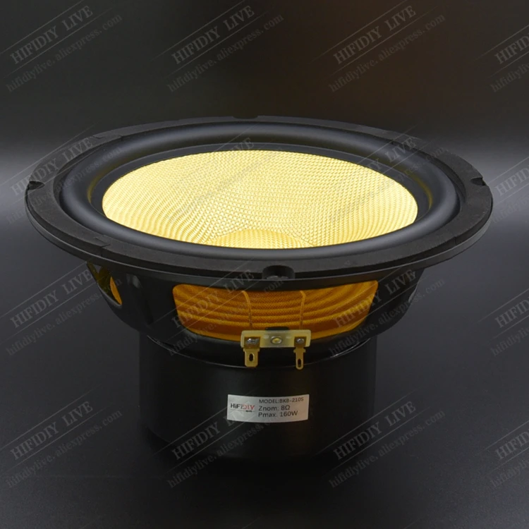 HI-FI DIY LIVE BK8-210S AUDIO HIFI 8 inch 8" Midbass Woofer speaker Unit 4/8 OHM 160W Glass fiber vibratory basin Loudspeaker
HI-FI DIY LIVE BK8-210S AUDIO HIFI 8 inch 8" Midbass Woofer speaker Unit 4/8 OHM 160W Glass fiber vibratory basin Loudspeaker