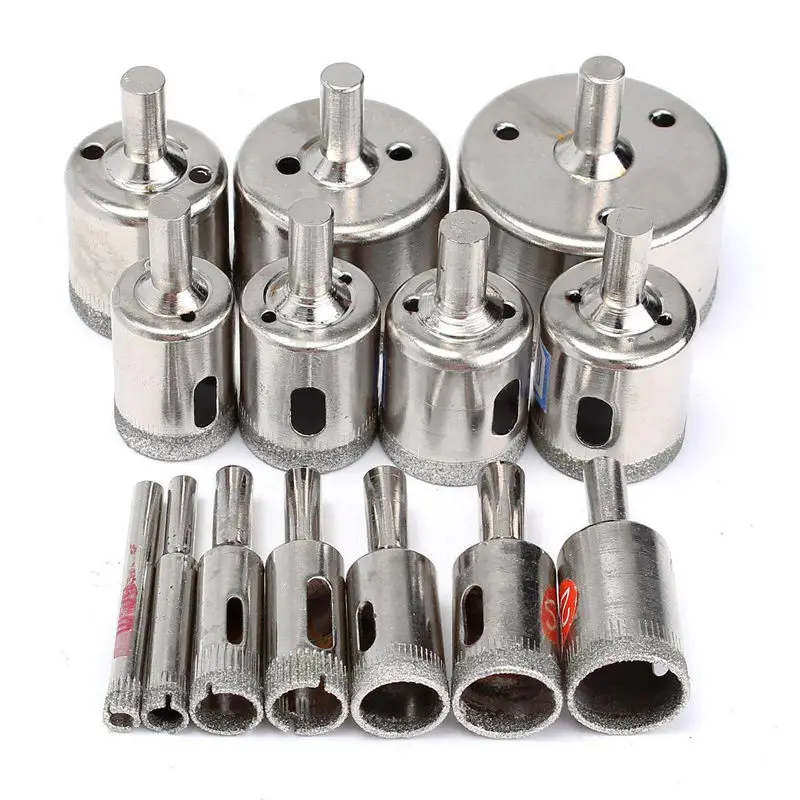 Diamond Drill Bit Set 15pcs New 6mm-50mm Diamond tool drill bit hole saw set for glass ceramic marble
Diamond Drill Bit Set 15pcs New 6mm-50mm Diamond tool drill bit hole saw set for glass ceramic marble