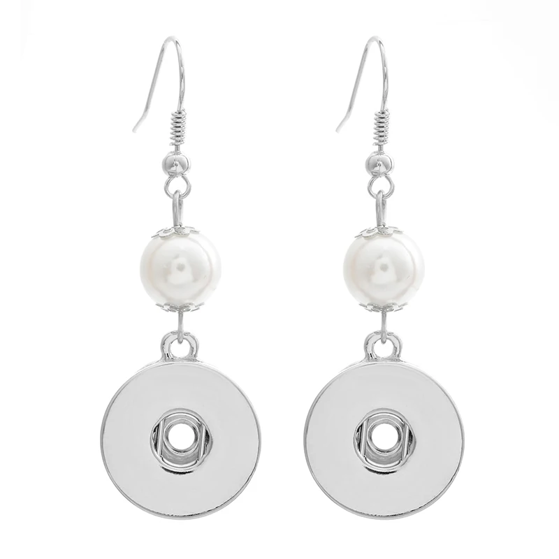 Fashion 1 Pair Imitation Pearls Simple Elegant Snap Drop Earrings Fit 18-20MM Xinnver Snap Buttons DIY Xinnver Jewelry ZI006
Fashion 1 Pair Imitation Pearls Simple Elegant Snap Drop Earrings Fit 18-20MM Xinnver Snap Buttons DIY Xinnver Jewelry ZI006