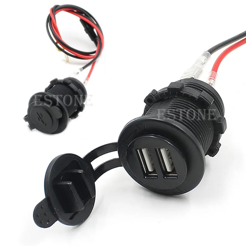 Motorcycle Dual USB Mobile Phone Power Supply Charger Port Socket Waterproof #1
Motorcycle Dual USB Mobile Phone Power Supply Charger Port Socket Waterproof #1