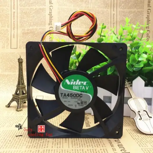 Инверторный охлаждающий вентилятор NIDEC TA450DC A34452-57 DC 48 в 120 А 12 см 120*25 мм, 3 линии
Инверторный охлаждающий вентилятор NIDEC TA450DC A34452-57 DC 48 в 120 А 12 см 120*25 мм, 3 линии
