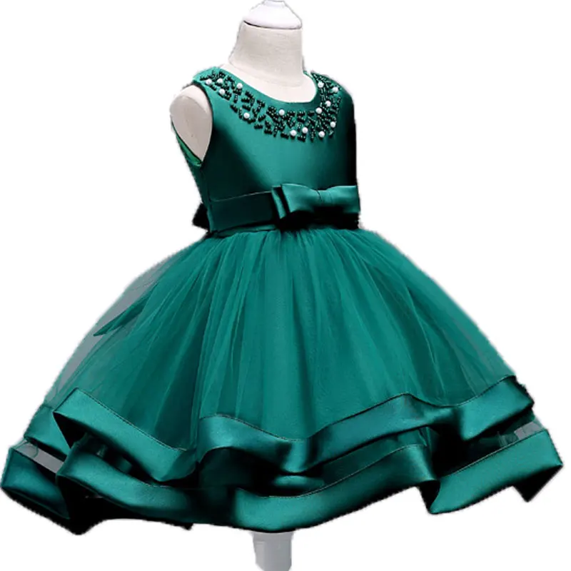 Children Girls Princess Wedding Evening Party Vestidos Dresses With Pearl Infant Kids Tutu Ball Gown Dress Baby Summer Clothing
Children Girls Princess Wedding Evening Party Vestidos Dresses With Pearl Infant Kids Tutu Ball Gown Dress Baby Summer Clothing