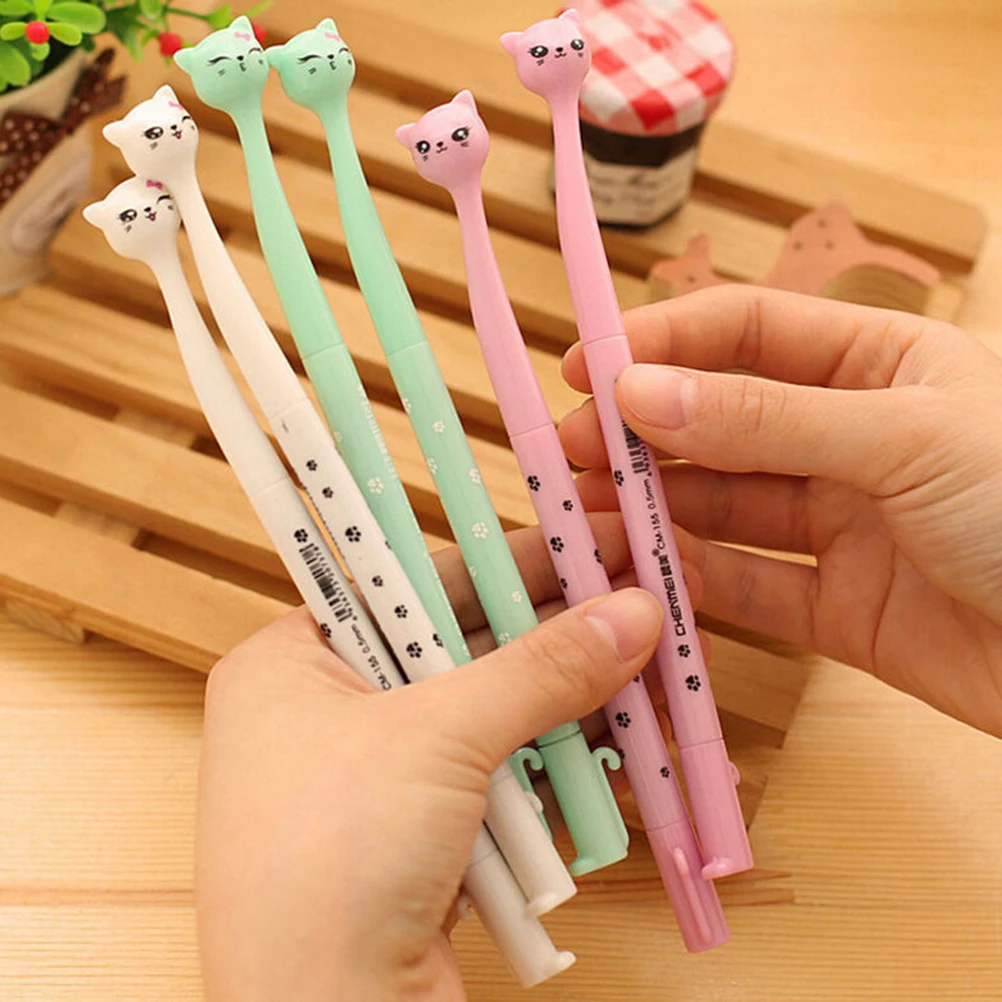 4Pcs 4 Pcs/lot Kawaii Ballpoint Pens Kitten Cat Footprints Black Gel Ink Roller Ball Point Pen Stationery School Office Supplies
4Pcs 4 Pcs/lot Kawaii Ballpoint Pens Kitten Cat Footprints Black Gel Ink Roller Ball Point Pen Stationery School Office Supplies