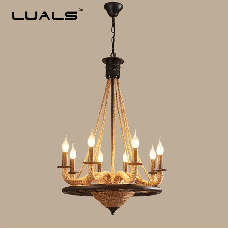Vintage Pendant Light American Rural Style Hanging Lamp Creative Hemp Rope Led Pendant Lights Clothing Store Art Deco Lighting
Vintage Pendant Light American Rural Style Hanging Lamp Creative Hemp Rope Led Pendant Lights Clothing Store Art Deco Lighting